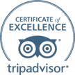 Tripvisor Certificate of Excellence